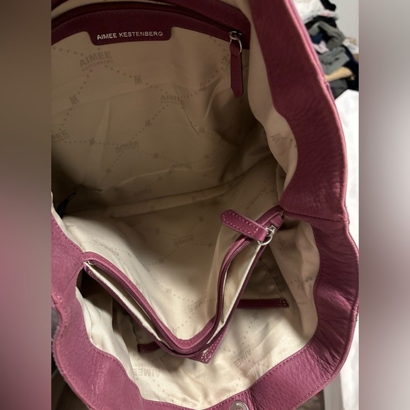 NWT Aimee Kestenberg Christina Tote in Vino - Picture 3 of 11